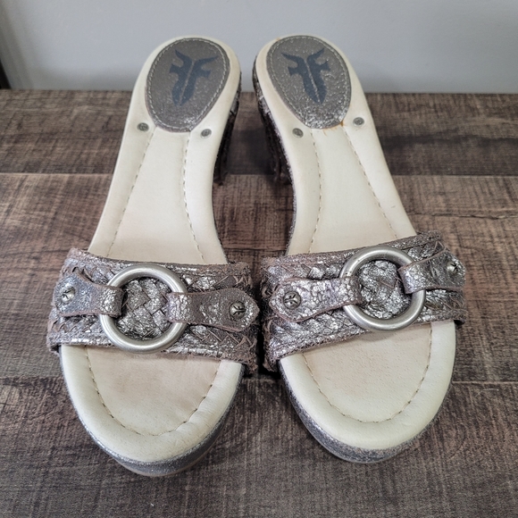Frye Platform Wedge Sandals - Picture 2 of 5